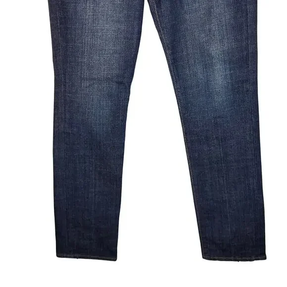 Vintage Y2K Old Navy Zipper Straight Leg High Rise Denim Jeans Size 12 Like New - Picture 3 of 14